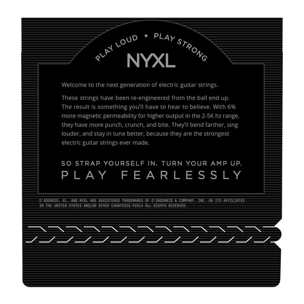 Струны для гитары D'addario NYXL0942