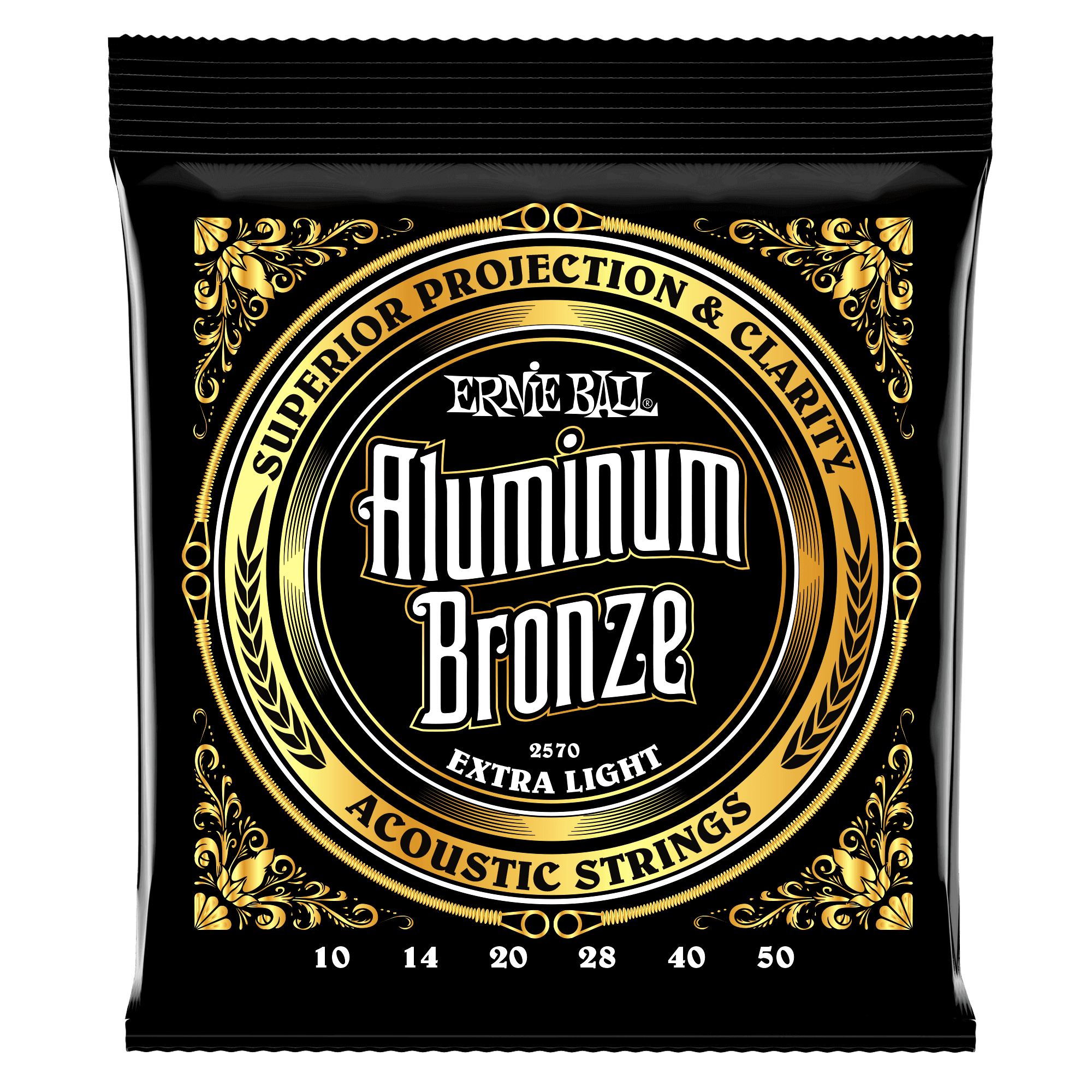 Струны для акустической гитары Ernie Ball 2570 Extra Light Alumnium Bronze